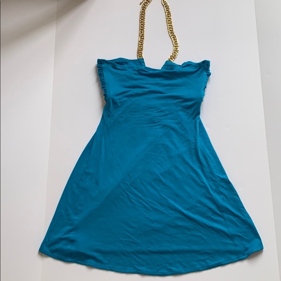 SKY BLUE DRESS WITH RHINESTONES 💎 - Picture 4 of 5